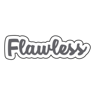 Flawless Sticker (Grey)